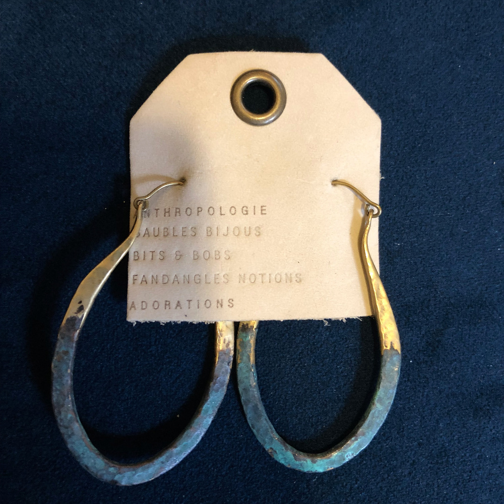 Anthropologie patina earrings